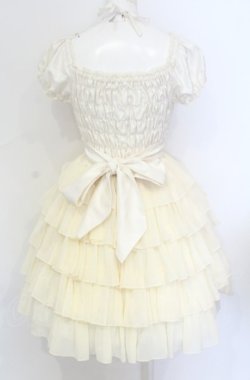 画像3: Pina sweetcollection / シフォンフリルワンピース  生成り O-25-05-31-1014-LO-OP-IG-OS