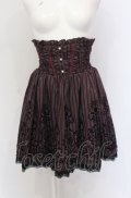 axes femme / レジメンタルハイウエストスカート M ワイン O-25-05-31-1021-AX-SK-IG-OS