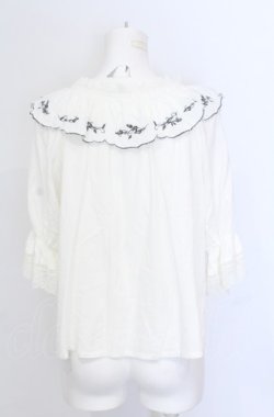 画像3: an another angelus / スカラップ刺繍プルブラウス F シロ O-25-05-31-1028-CA-BL-OW-OS