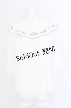 画像3: an another angelus / スカラップ刺繍プルブラウス F シロ O-25-05-31-1028-CA-BL-OW-OS