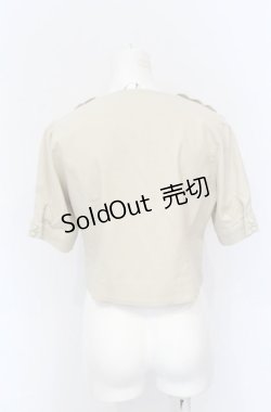 画像2: an another angelus / ハンカチ刺繍開衿ジャケット F ベージュ O-25-05-31-1029-CA-JA-OW-OS