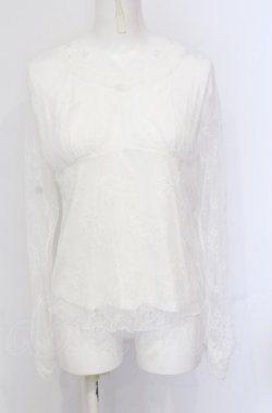 画像1: axes femme / 総レースインナー M シロ（公式展開色キナリ） O-25-05-31-1031-AX-TO-OW-OS