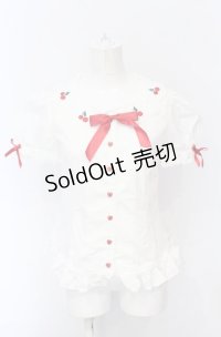 Angelic Pretty / Lovely Cherryブラウス  シロ O-25-05-31-1036-AP-BL-OW-OS