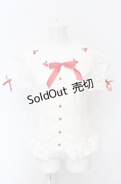 画像1: Angelic Pretty / Lovely Cherryブラウス  シロ O-25-05-31-1036-AP-BL-OW-OS