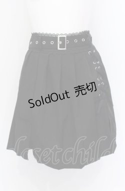 画像1: 【SALE】DearMyLove / レースアップスリットスカパン M クロ O-25-05-31-1039-EL-PA-IG-ZT240