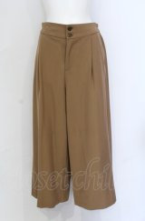 axes femme / サイドスカーフ切替パンツ M キャメル O-25-05-31-1042-AX-PA-OW-ZT303