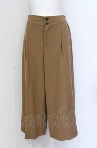axes femme / サイドスカーフ切替パンツ M キャメル O-25-05-31-1042-AX-PA-OW-ZT303