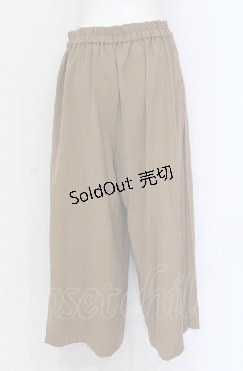 画像2: 【SALE】axes femme / サイドスカーフ切替パンツ M キャメル O-25-05-31-1042-AX-PA-OW-ZT303 (2)