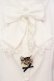 画像2: axes femme POETIQUE / キャットブローチ付ブラウス M シロ O-25-05-31-065-AX-BL-OW-OS (2)
