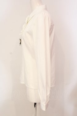 画像3: axes femme POETIQUE / キャットブローチ付ブラウス M シロ O-25-05-31-065-AX-BL-OW-OS