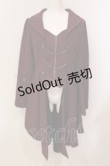 axes femme POETIQUE / 燕尾デザインロングジャケット M ワイン O-25-05-31-066-AX-JA-OW-OS