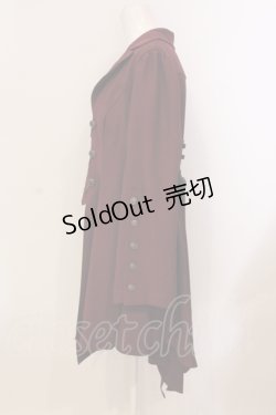 画像3: axes femme POETIQUE / 燕尾デザインロングジャケット M ワイン O-25-05-31-066-AX-JA-OW-OS
