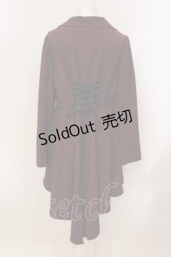 画像4: axes femme POETIQUE / 燕尾デザインロングジャケット M ワイン O-25-05-31-066-AX-JA-OW-OS