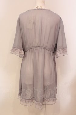 画像3: axes femme / チュールフリル楊柳ガウン F グレー O-25-05-31-068-AX-TO-OW-OS