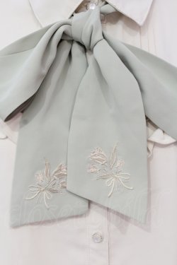 画像2: axes femme / ブーケリボン刺繍ブラウス M アイボリー×ミント O-25-05-31-070-AX-BL-IG-OS