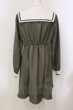 画像3: Amavel / セーラー襟ワンピース  グリーン O-25-05-31-073-CA-OP-IG-OS