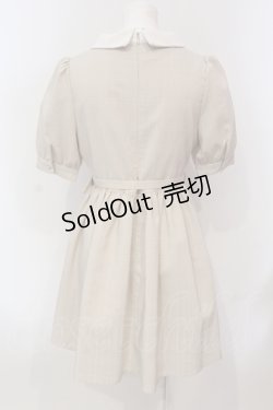 画像2: evelyn / チェックベルト襟ワンピース  ベージュ O-25-05-31-085-LO-OP-IG-OS