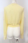 画像2: 【SALE】DearMyLoveRose / ハートボタンシアーカーディガン M-L イエロー O-25-05-31-086-EL-TO-IG-ZT013 (2)