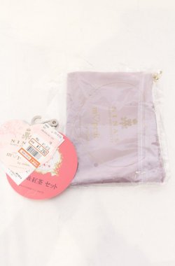 画像1: m petit by misako / AM*コウチャツキベロアポーチ（紅茶無し）  パープル O-25-05-31-2042-LO-ZA-OW-ZT169-F001
