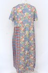 画像2: Jane Marple Dans Le Salon / Magical bouquet check one piece　ワンピース M ブルー系 O-25-05-31-2008-JM-OP-OW-ZT039 (2)