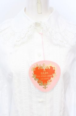 画像2: BABY,THE STARS SHINE BRIGHT / 後ろピンタックブラウス  シロ O-25-05-31-2013-BA-BL-OW-OS