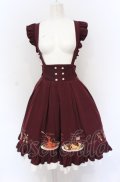 Amavel / 喫茶アマベルのランチセットエプロンスカート(ミドル丈)【エプロン欠品】 F ボルドー O-25-05-31-2015-CA-SK-OW-OS