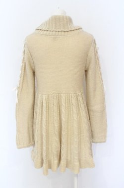 画像2: axes femme / 袖レースアップニットワンピース M ベージュ O-25-05-31-2021-AX-OP-YM-OS