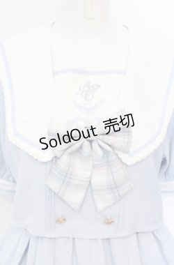 画像2: Amavel / Twinkle Plaid セットアップ風セーラーワンピース F サックス O-25-05-31-2024-CA-OP-OW-OS