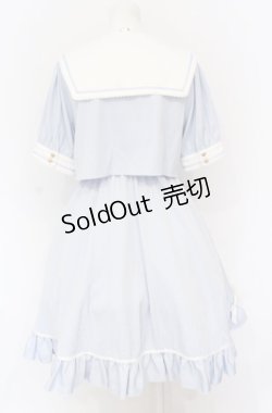 画像3: Amavel / Twinkle Plaid セットアップ風セーラーワンピース F サックス O-25-05-31-2024-CA-OP-OW-OS