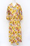 画像1: PINK HOUSE / ひまわり柄ワンピース  イエロー系 O-25-05-31-2033-LO-OP-OW-ZI (1)