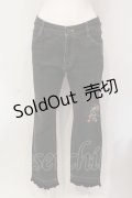 PINK HOUSE / いちご刺繍デニムパンツ S クロ O-25-05-31-010-LO-PA-OW-OS