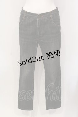 画像1: 【SALE】PINK HOUSE / レザー使いデニムパンツ S クロ O-25-05-31-013-LO-PA-OW-ZT097