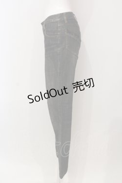 画像2: 【SALE】PINK HOUSE / レザー使いデニムパンツ S クロ O-25-05-31-013-LO-PA-OW-ZT097