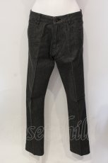 画像1: 【SALE】PINK HOUSE / エンブレムワッペン使いデニムパンツ M クロ O-25-05-31-014-LO-PA-OW-ZT097 (1)