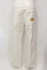 画像4: 【SALE】PINK HOUSE / クロスステッチ使いデニムパンツ 3（M） シロ O-25-05-31-016-LO-PA-OW-ZT096 (4)