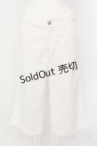 PINK HOUSE / 裾フリルクロップドパンツ  シロ O-25-05-31-017-LO-PA-OW-ZT095