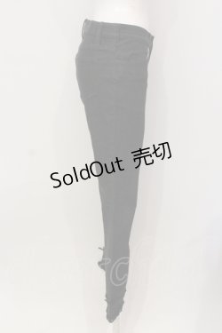 画像2: PINK HOUSE / 裾2段レースデニムパンツ S クロ O-25-05-31-019-LO-PA-OW-OS