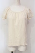PINK HOUSE / パフスリーブTシャツ  アイボリー O-25-05-31-025-LO-TO-IG-OS
