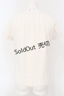 画像2: PINK HOUSE / パフスリーブTシャツ  アイボリー O-25-05-31-025-LO-TO-IG-OS