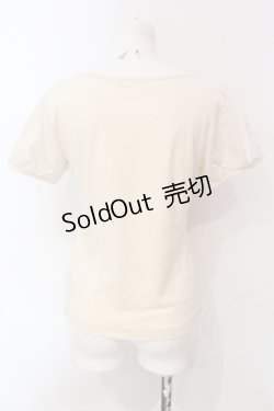 画像2: PINK HOUSE / ローンスリーブTシャツ  アイボリー O-25-05-31-026-LO-TO-IG-OS