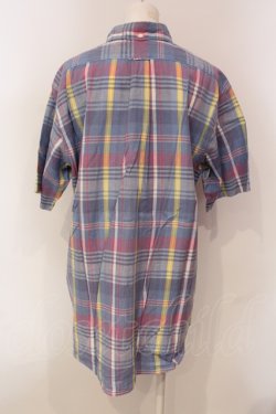 画像3: Karl Helmut / マドラスチェック半袖シャツ M ブルー系 O-25-05-31-029-EL-BL-OW-OS