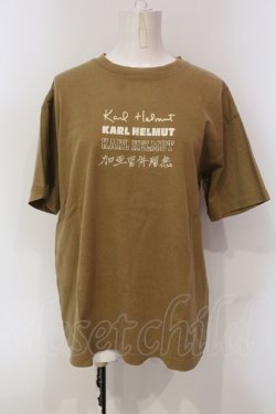 画像1: Karl Helmut / ロゴptTシャツ M イエローブラウン O-25-05-31-030-EL-TO-OW-OS