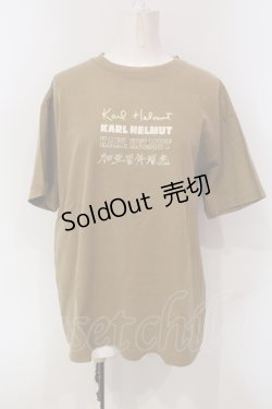 画像1: Karl Helmut / ロゴptTシャツ M イエローブラウン O-25-05-31-030-EL-TO-OW-ZI