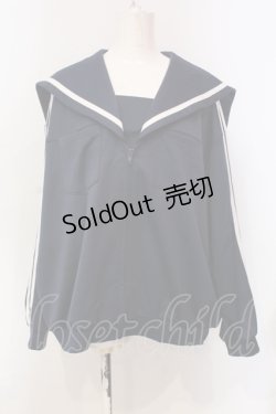 画像1: Candy Stripper / SAILOR JERSEY ブルゾン  ネイビー O-25-06-03-001-PU-JA-OW-OS