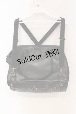 画像3: MIHO MATSUDA / ジャガード3wayバッグ  ブラック O-25-06-03-034-GO-BG-OW-OS