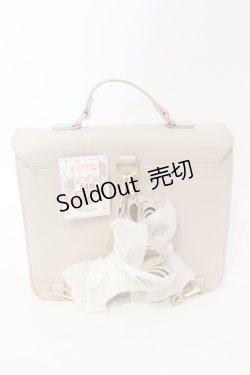 画像3: ｍ petit by misako / スカラップ被せの3WAYバッグ  アイボリー O-25-06-03-035-LO-BG-IG-ZT-K010