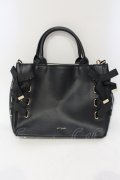 m petit by misako / AMレースアップ 2WAY トートバッグ  クロ O-25-06-03-036-LO-BG-IG-OS