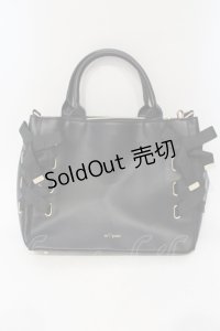 m petit by misako / AMレースアップ 2WAY トートバッグ  クロ O-25-06-03-036-LO-BG-IG-ZT-K012