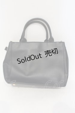画像2: m petit by misako / AMレースアップ 2WAY トートバッグ  クロ O-25-06-03-036-LO-BG-IG-ZT-K012