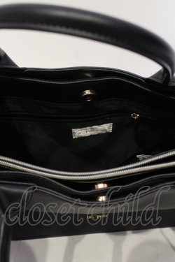 画像3: m petit by misako / AMレースアップ 2WAY トートバッグ  クロ O-25-06-03-036-LO-BG-IG-OS